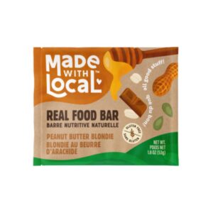 Made with Local Real Food Bar Peanut Butter Blondie