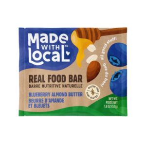 Made with Local Real Food Bar Blueberry Almond Butter