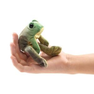 Folkmanis Sitting Frog Finger Puppet
