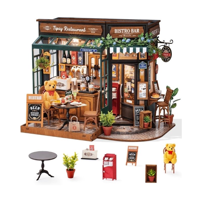 Rolife DIY Miniature Tipsy Restaurant Kit FOR ADULTS