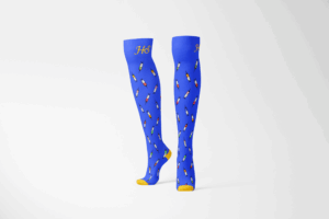 Healthy Socks-syringe compression blue