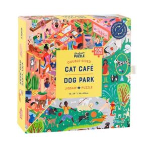 Professor Puzzle Double-Sided Puzzle Cat Cafe & Dog Park