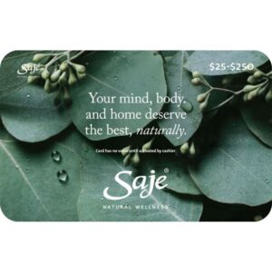 Saje Natural Wellness eGift Card