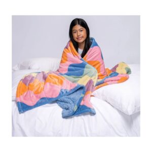 the oodie-Pastel WaveSherpa Blanket