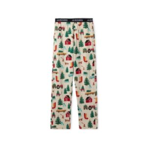 Little Blue House by Hatley Men's Pajama Pants Christmas Tree Farm