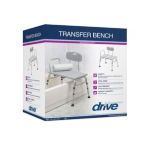 Drive Medical Three Piece Transfer Tub Bench Grey