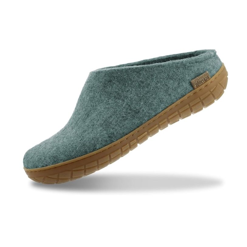 Glerups 100% Sheep Wool Slipper with rubber sole - Unisex Slip-on