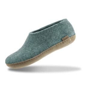 Glerups 100% Sheep Wool Boot Slipper with leather sole - Unisex