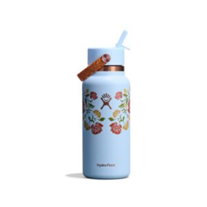 Hydro Flask Wide Mouth with Flex Straw Cap Western Light Blue