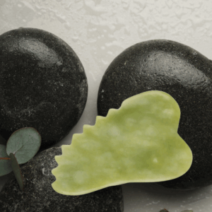Jade Gua Sha Stone - Comb Edge