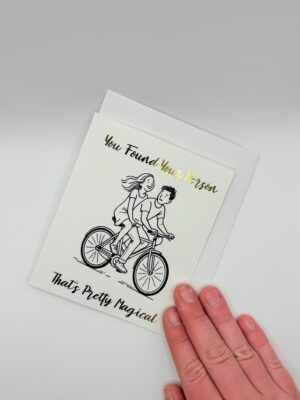 Nestled Notes You Found Your Person – Gold Foil Greeting Card