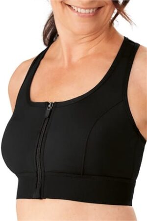 The Gloria Zipper Bra Medium Support bra-Naturally You Boutique