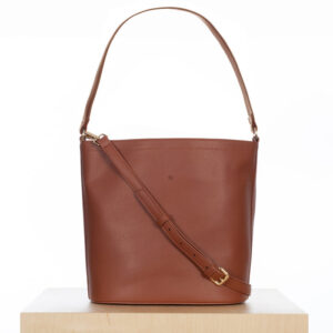 ela Mia Bucket Bag - Walnut Pebble